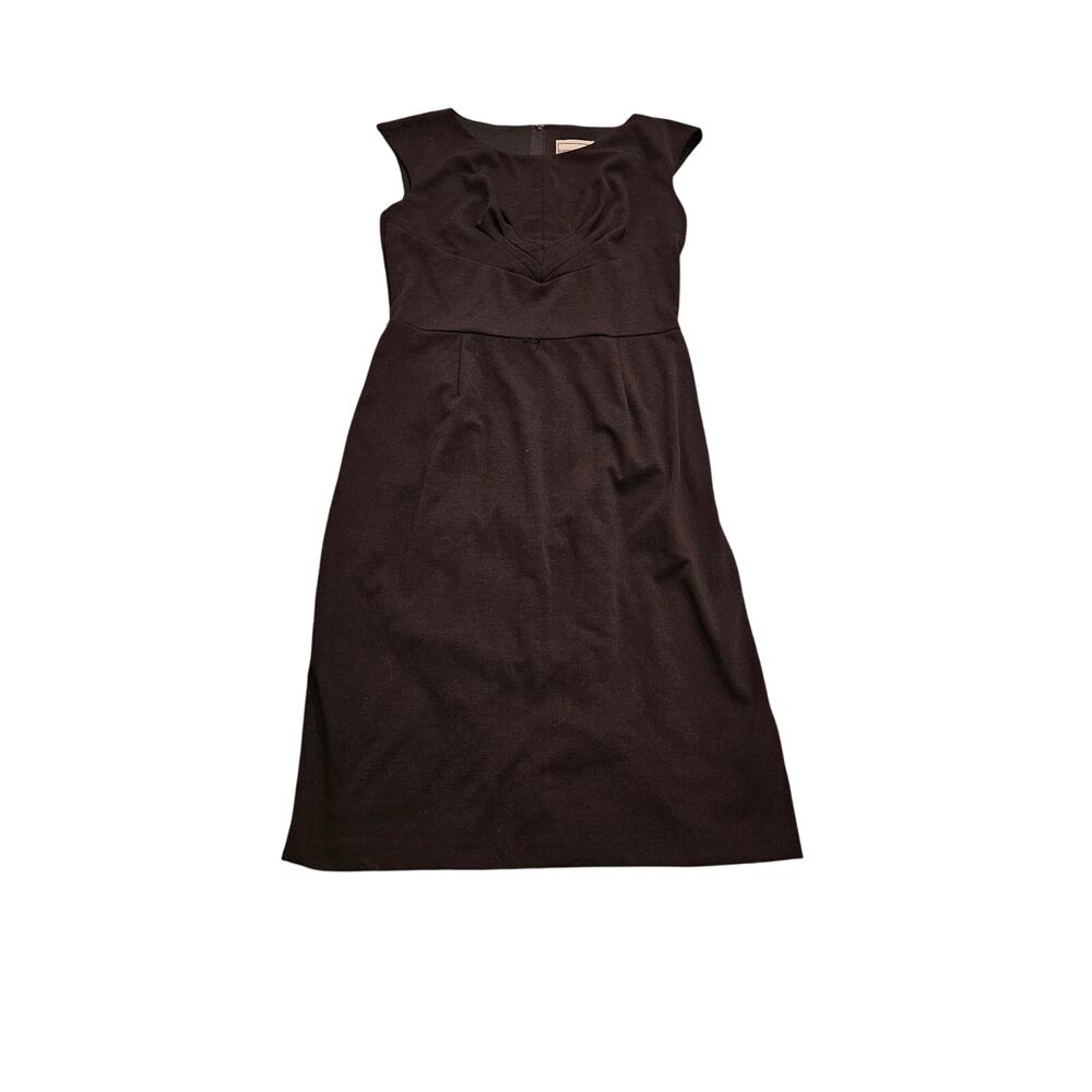 Karin Stevens Size 8 Sleeveless Zip Closure Black Dress